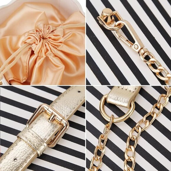 Women Crossbody Bag Leather Popcorn Style Clutch Shoulder Purse Gift - Picture 7 of 8